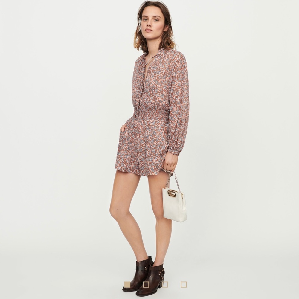 Maje FLORAL-PRINT PLAYSUIT